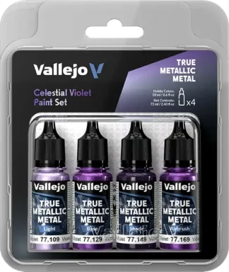 Celestial Violet,True Metallic Metal Paint Set (4x18 ml)