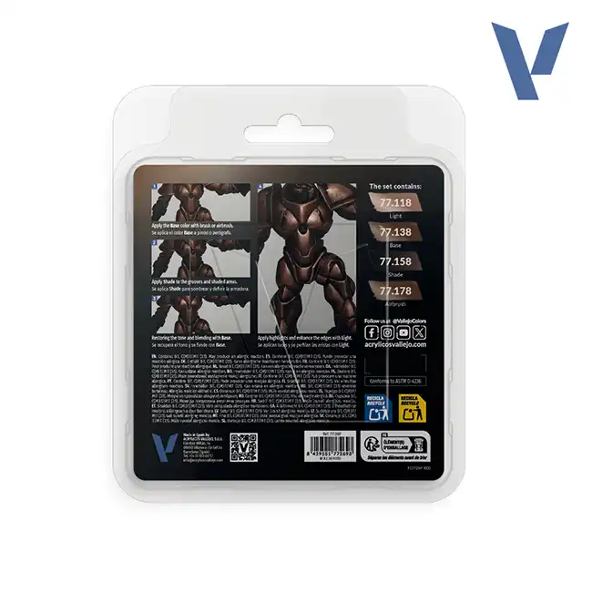 Rusty Metal, True Metallic Metal Paint Set (4x18 ml) - Afbeelding 2