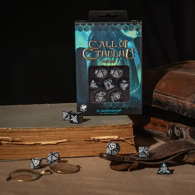 Call of Cthulhu: Abyssal & White Dice Set (7) - Afbeelding 5