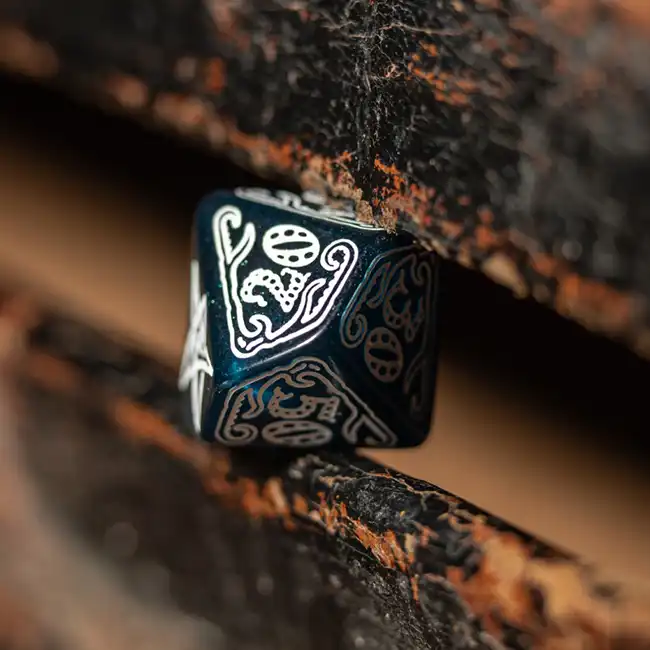 Call of Cthulhu: Abyssal & White Dice Set (7) - Afbeelding 6