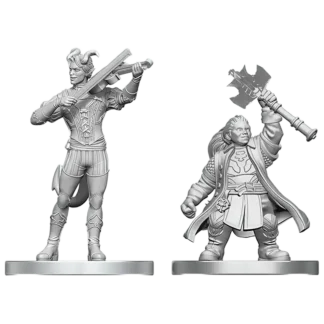 Tiefling Bard & Dwarf Cleric (D&D Nolzur's Marvelous Miniatures)(2)