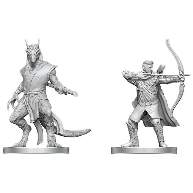 Elf Ranger & Dragonborn Monk (D&D Nolzur's Marvelous Miniatures)(2)