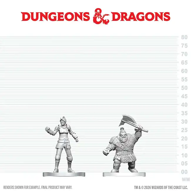 Cultist of Bane & Dwarf Zhentilar Soldier (D&D Nolzur's Marvelous Miniatures)(2) - Afbeelding 2