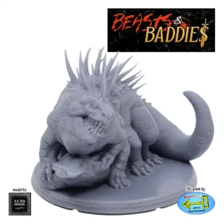 Basilisk (Beasts & Baddies V2, 3D print, resin)