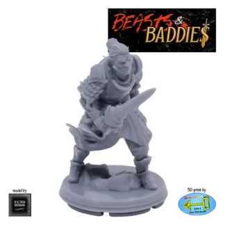 Hobgoblin Warrior (Beasts & Baddies V2, 3D print, resin)
