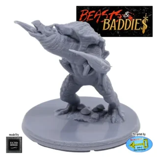 Hooked Horror (Beasts & Baddies V2, 3D print, resin)