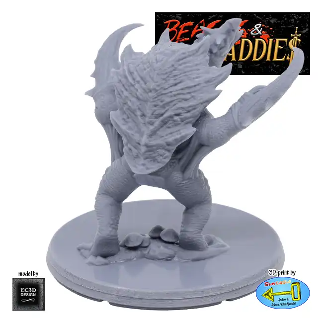 Hooked Horror (Beasts & Baddies V2, 3D print, resin) - Afbeelding 2