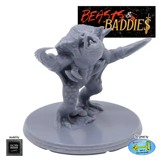 Hooked Horror (Beasts & Baddies V2, 3D print, resin) - Afbeelding 4