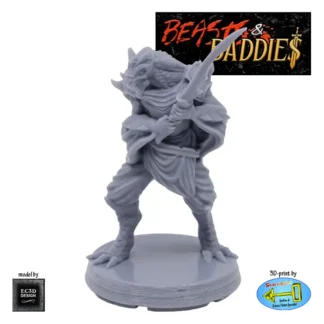 Snakeperson Halfblood (Beasts & Baddies V2, 3D print, resin)