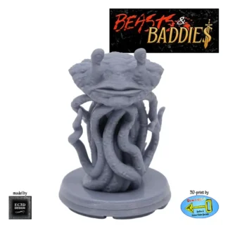 Tentacled Underground Abberation (Beasts & Baddies V2, 3D print, resin)
