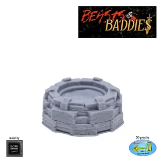 Water Well (Hidden Water Weird) (Beasts & Baddies V2, 3D print, resin)