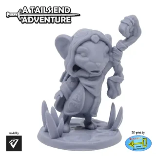 Mage Mouse 1 (A Tails End Adventure 3D print, resin)