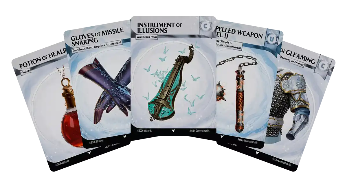 D&D Magic Items: Common and Uncommon Reference Cards - Afbeelding 3