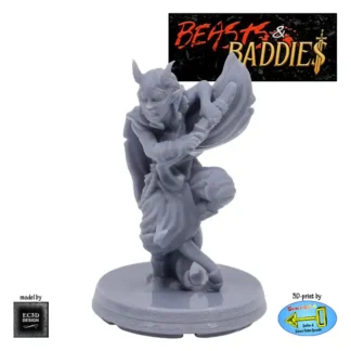 Tiefling Assassin (Beasts & Baddies V2, 3D print, resin)