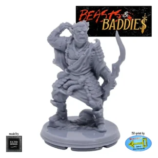 Hobgoblin Archer (Beasts & Baddies V2, 3D print, resin)