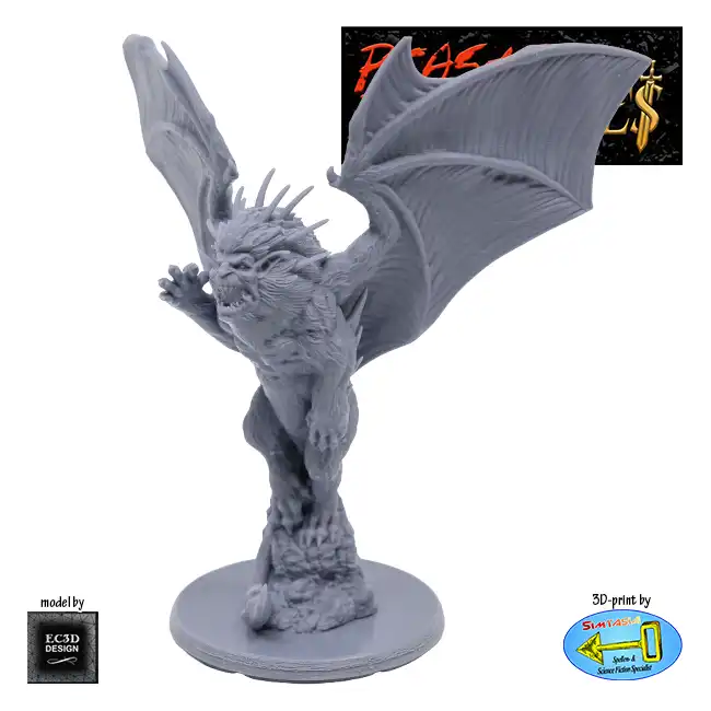 Manticore (Beasts & Baddies V2, 3D print, resin)