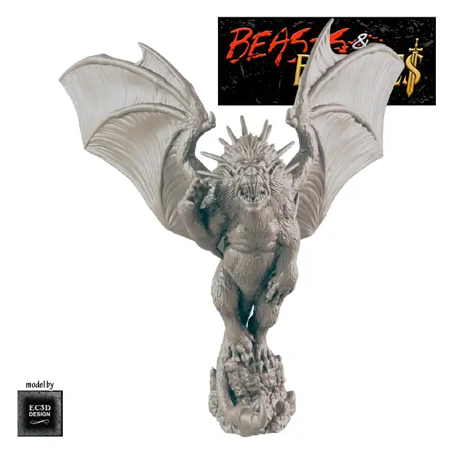 Manticore (Beasts & Baddies V2, 3D print, resin) - Image 4