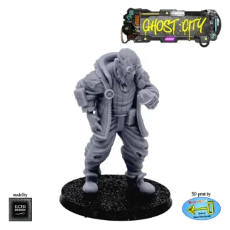 Male Civilian Scavenger (Ghost City 3D print, resin)