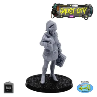 Female Corporate Lackey (Ghost City 3D print, resin)