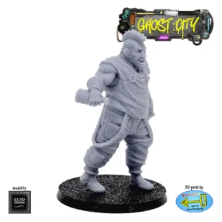 Male Drunken Brute Civilan (Ghost City 3D print, resin)