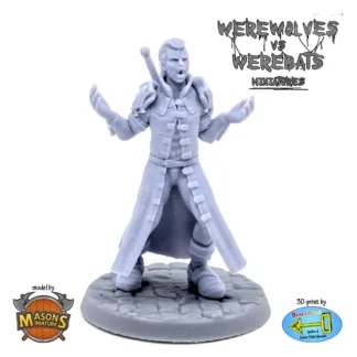 Male Vampire: Cry (Werewolves VS Werebats 3D print, resin)